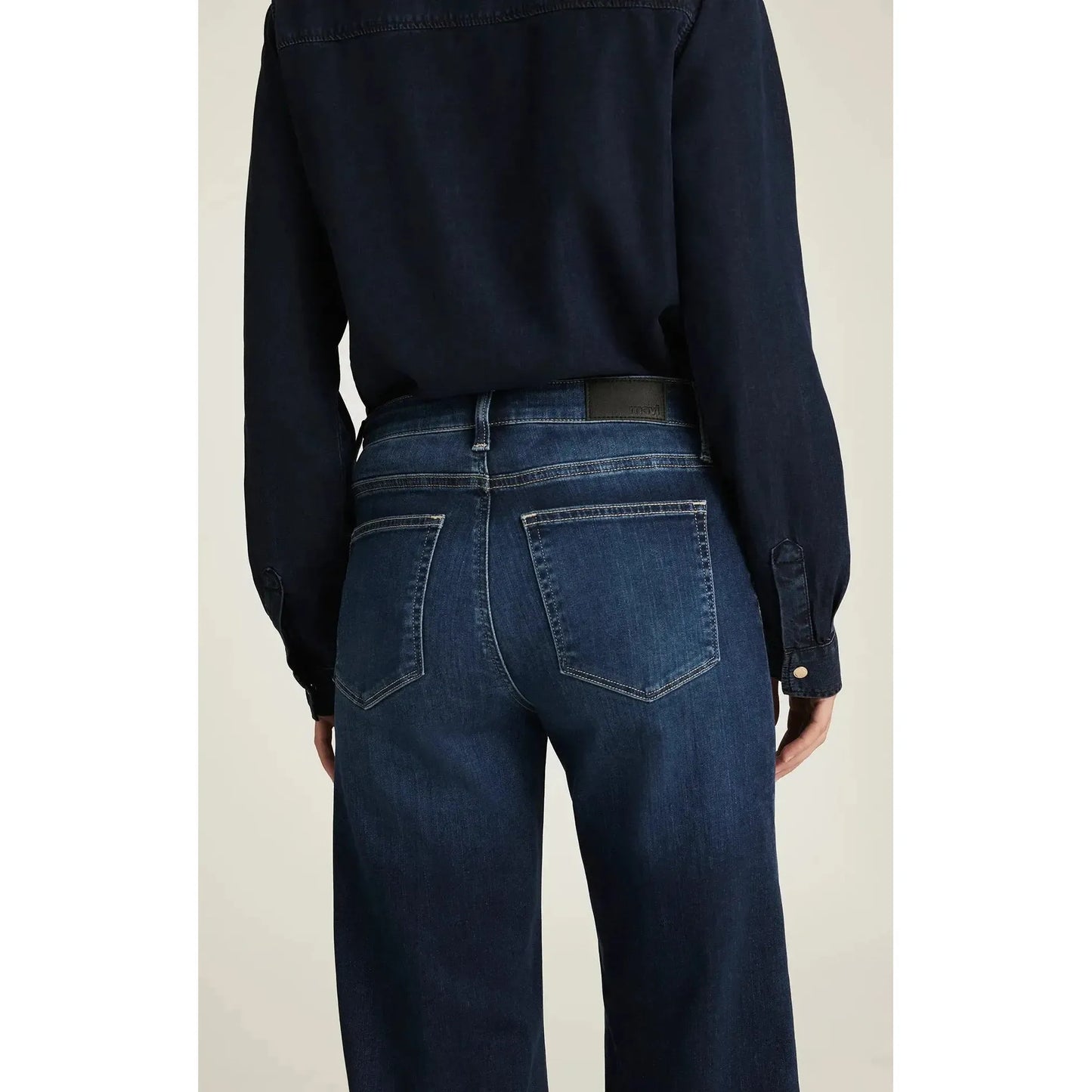PALOMA MID RISE DARK BLUE FEATHER LUXE-LADIES DENIM-MAVI-JB Evans Fashions & Footwear