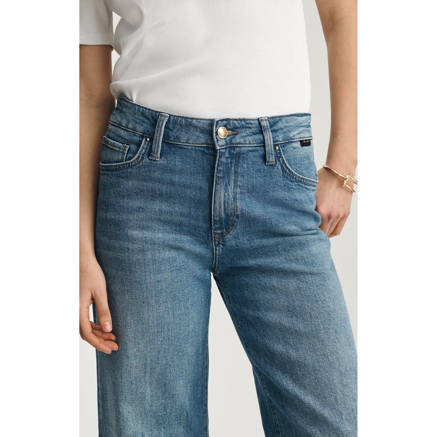 PALOMA MID RISE MID BRUSHED GOLD PREMIUM-LADIES DENIM-MAVI GOLD-JB Evans Fashions & Footwear