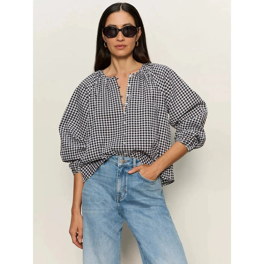 PERFECT GINGHAM BUTTON BLOUSE-LADIES TOPS-SANCTUARY-JB Evans Fashions & Footwear