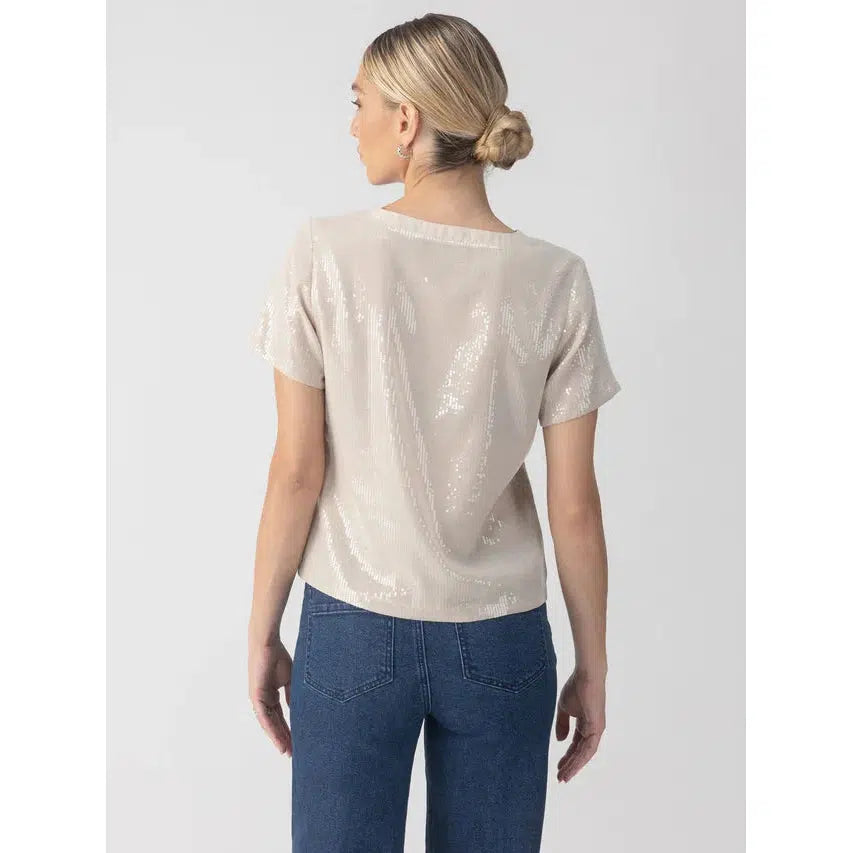 PERFECT SEQUIN WOVEN TOP-LADIES TOPS-SANCTUARY-JB Evans Fashions & Footwear