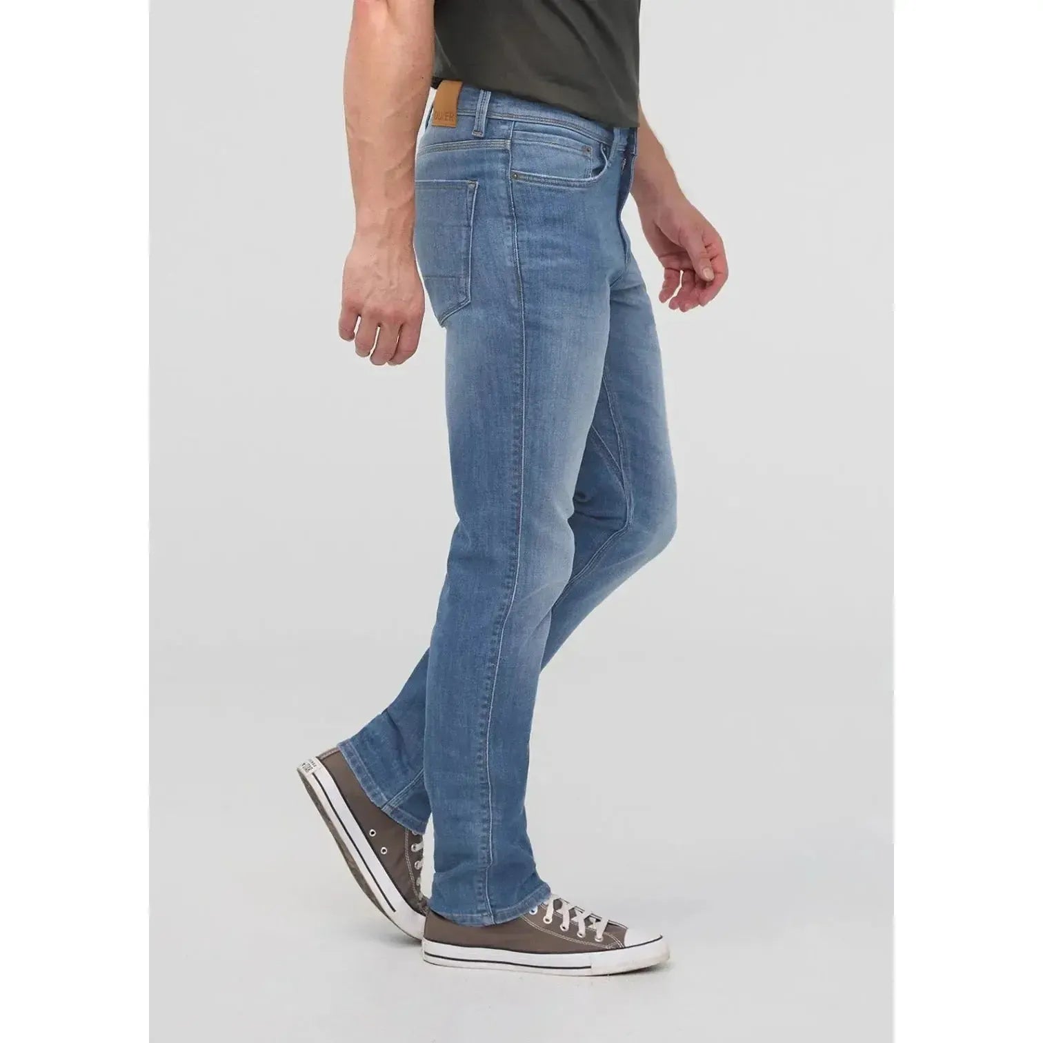 PERFORMANCE DENIM SLIM STRAIGHT-MENS DENIM-DUER-JB Evans Fashions & Footwear