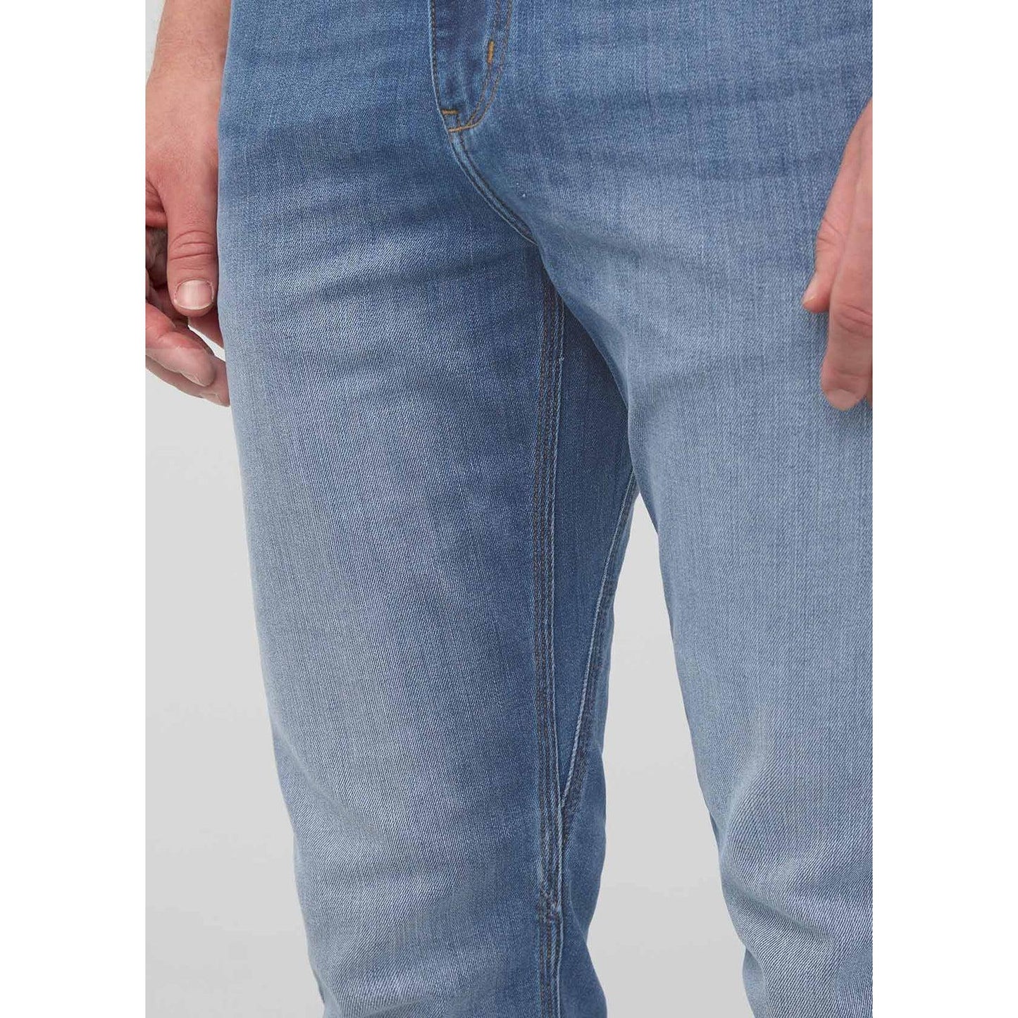 PERFORMANCE DENIM SLIM STRAIGHT-MENS DENIM-DUER-JB Evans Fashions & Footwear