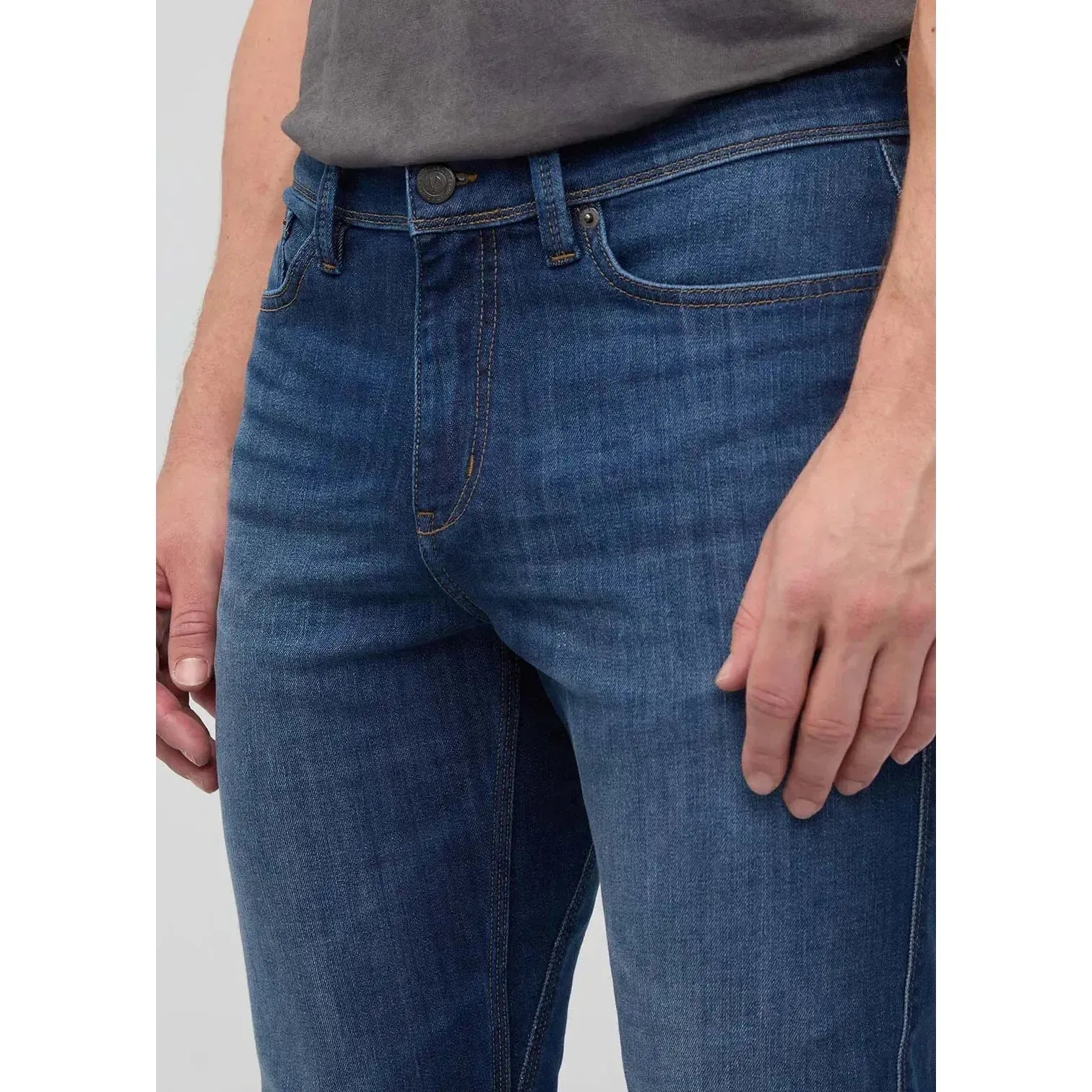 PERFORMANCE DENIM SLIM STRAIGHT-MENS DENIM-DUER-JB Evans Fashions & Footwear