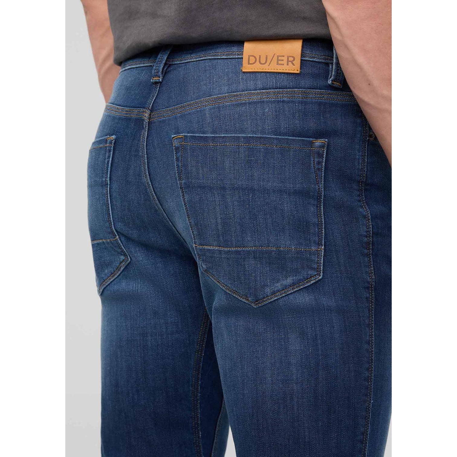 PERFORMANCE DENIM SLIM STRAIGHT-MENS DENIM-DUER-JB Evans Fashions & Footwear