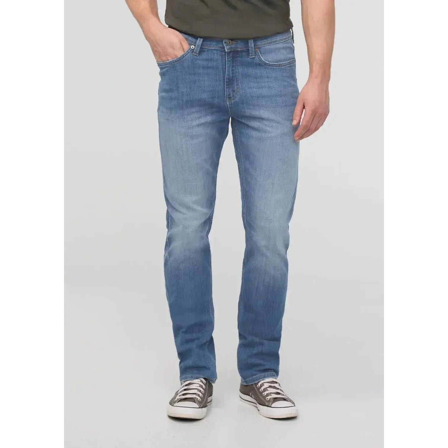 PERFORMANCE DENIM SLIM STRAIGHT-MENS DENIM-DUER-JB Evans Fashions & Footwear