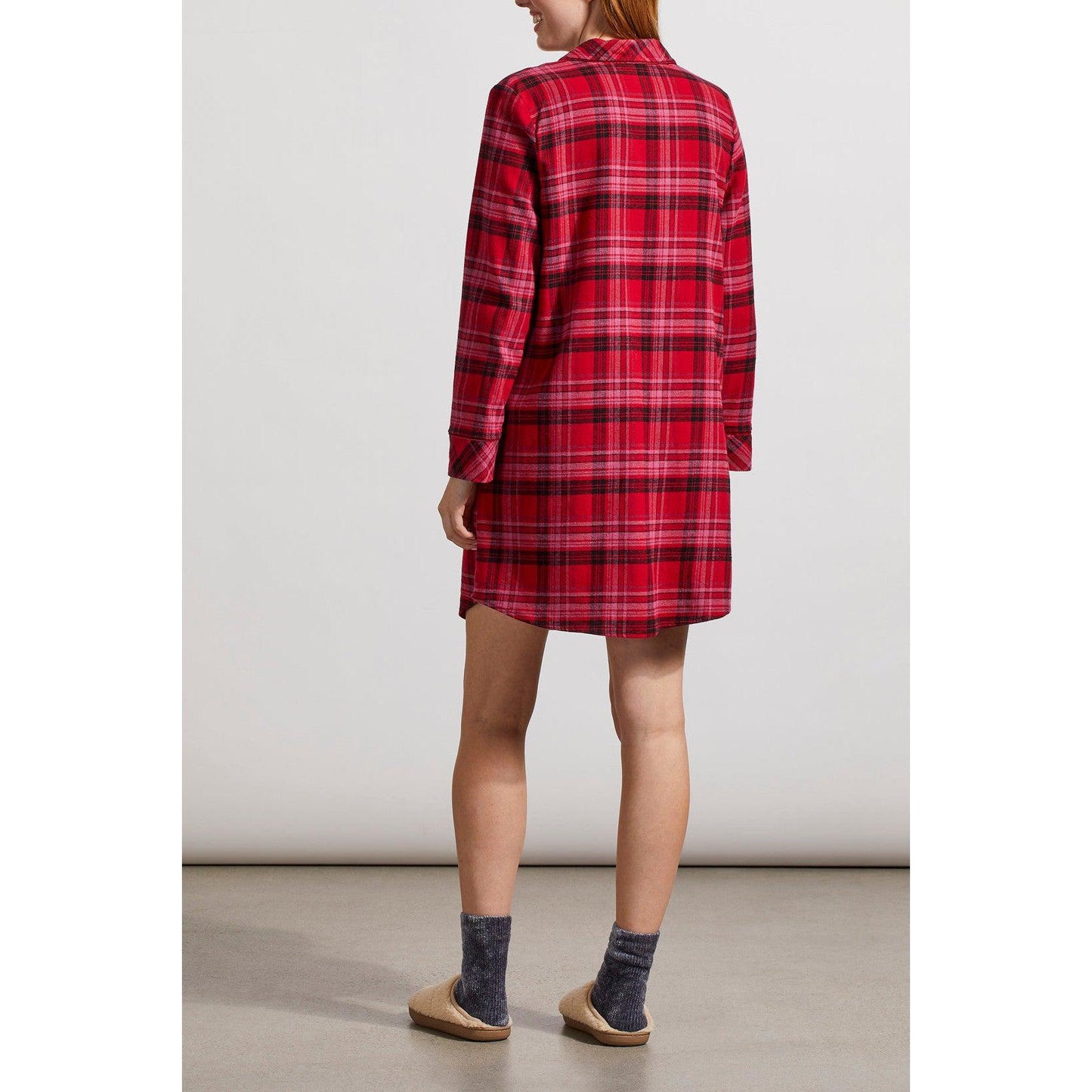 PLAID NIGHTSHIRT-LADIES LOUNGE & SLEEPWEAR-TRIBAL SPORTSWEAR-JB Evans Fashions & Footwear