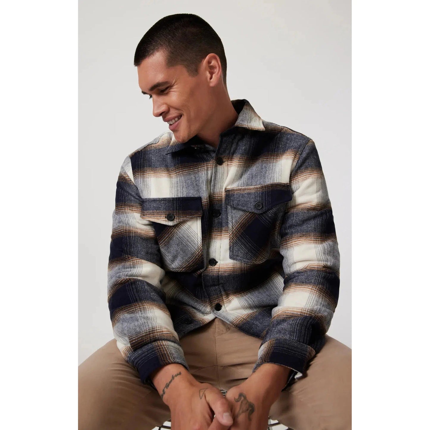 PLAID SHACKET-MENS LIGHTWEIGHT COATS & JACKETS-MAVI-JB Evans Fashions & Footwear