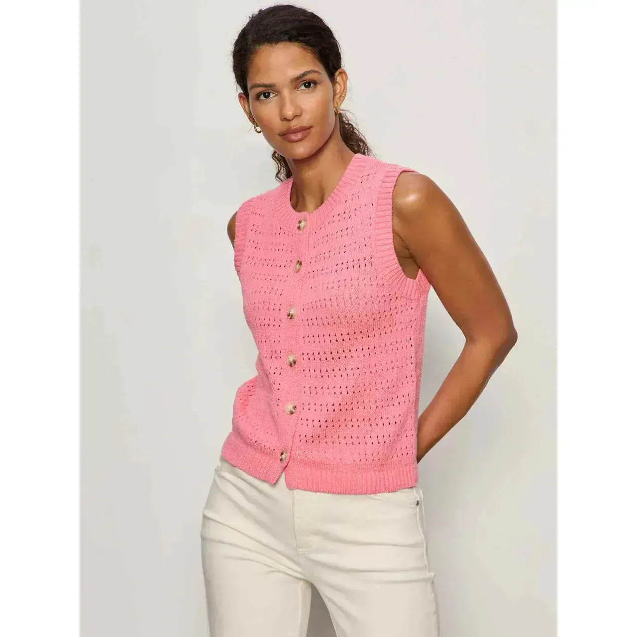 POINTELLE SHELL-LADIES SWEATERS & KNITS-SANCTUARY-JB Evans Fashions & Footwear