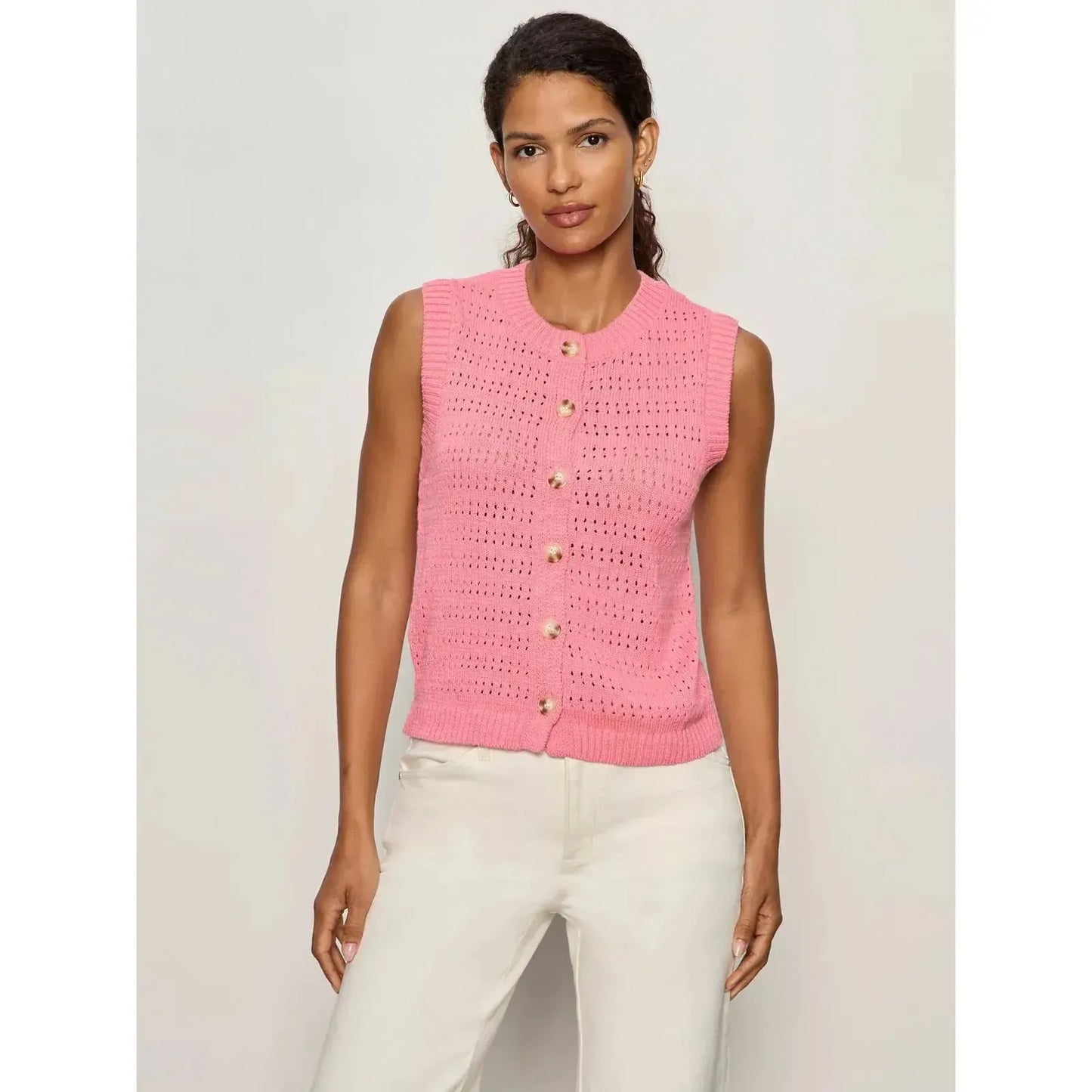 POINTELLE SHELL-LADIES SWEATERS & KNITS-SANCTUARY-JB Evans Fashions & Footwear