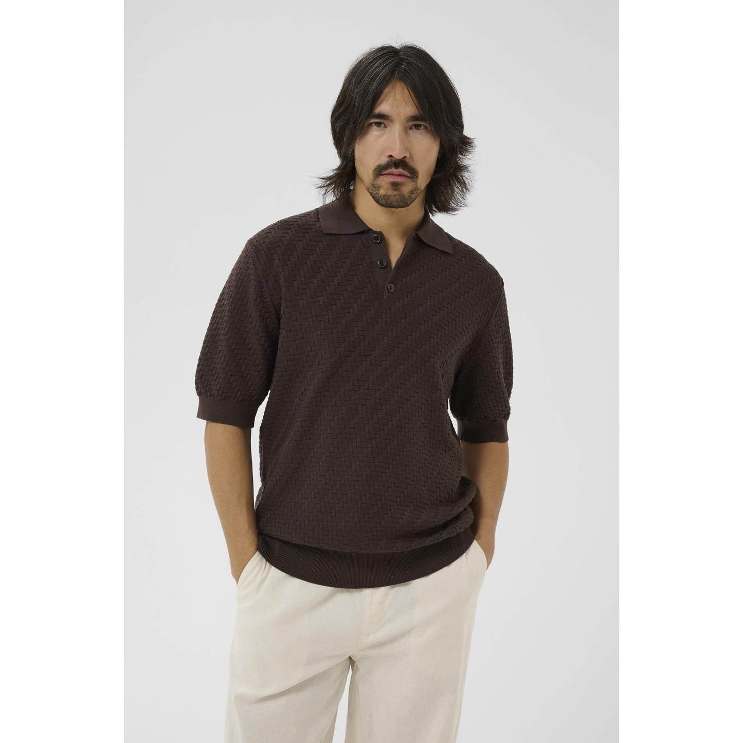POLO BB KNIT HERITAGE-MENS T-SHIRTS & POLO'S-MATINIQUE-JB Evans Fashions & Footwear