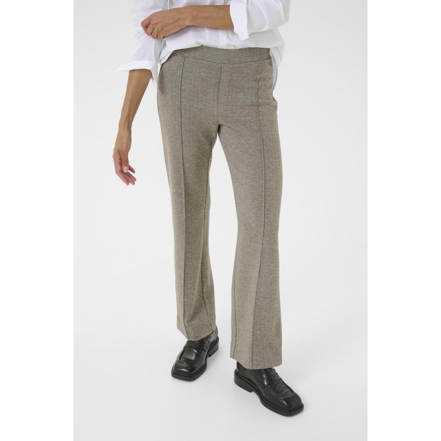 PONTAS HERRINGBONE PANT-LADIES DRESS PANTS-PART TWO-JB Evans Fashions & Footwear