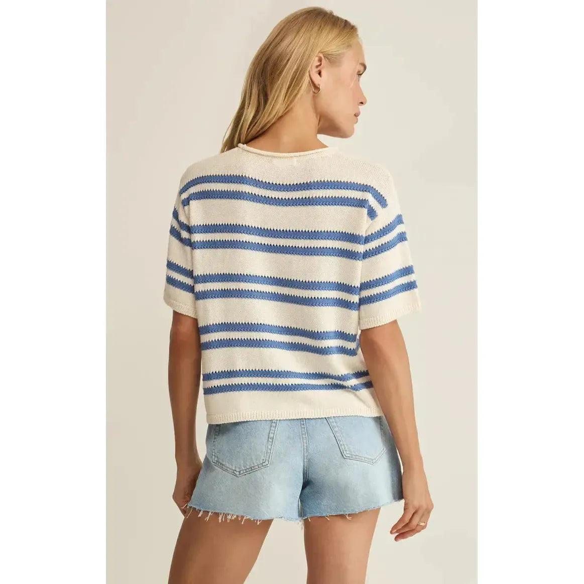 PRADO STRIPE SWEATER TEE-LADIES T-SHIRTS & TANKS-Z SUPPLY-JB Evans Fashions & Footwear