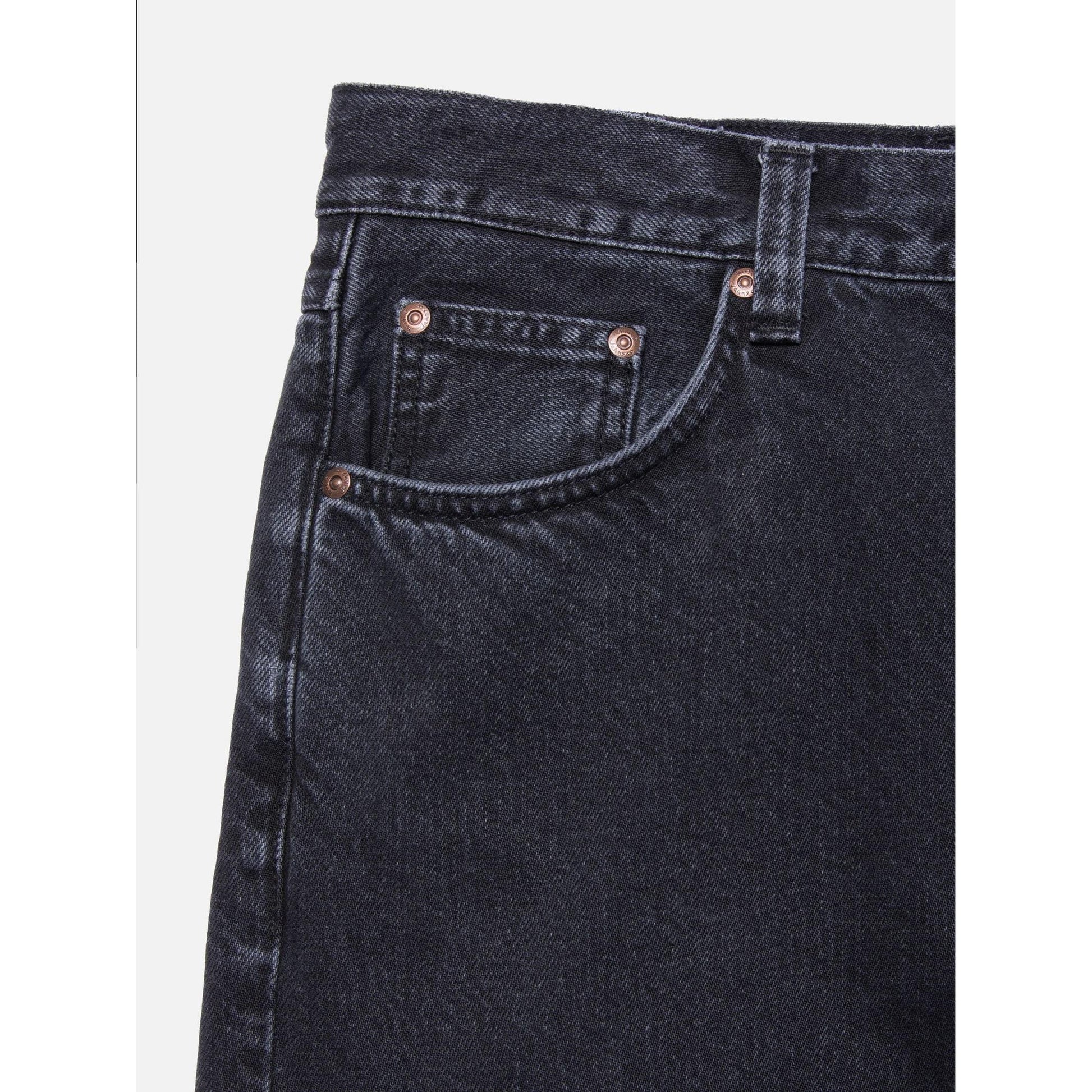 RAD RUFUS BLACK VINTAGE-MENS DENIM-NUDIE JEANS CO-JB Evans Fashions & Footwear