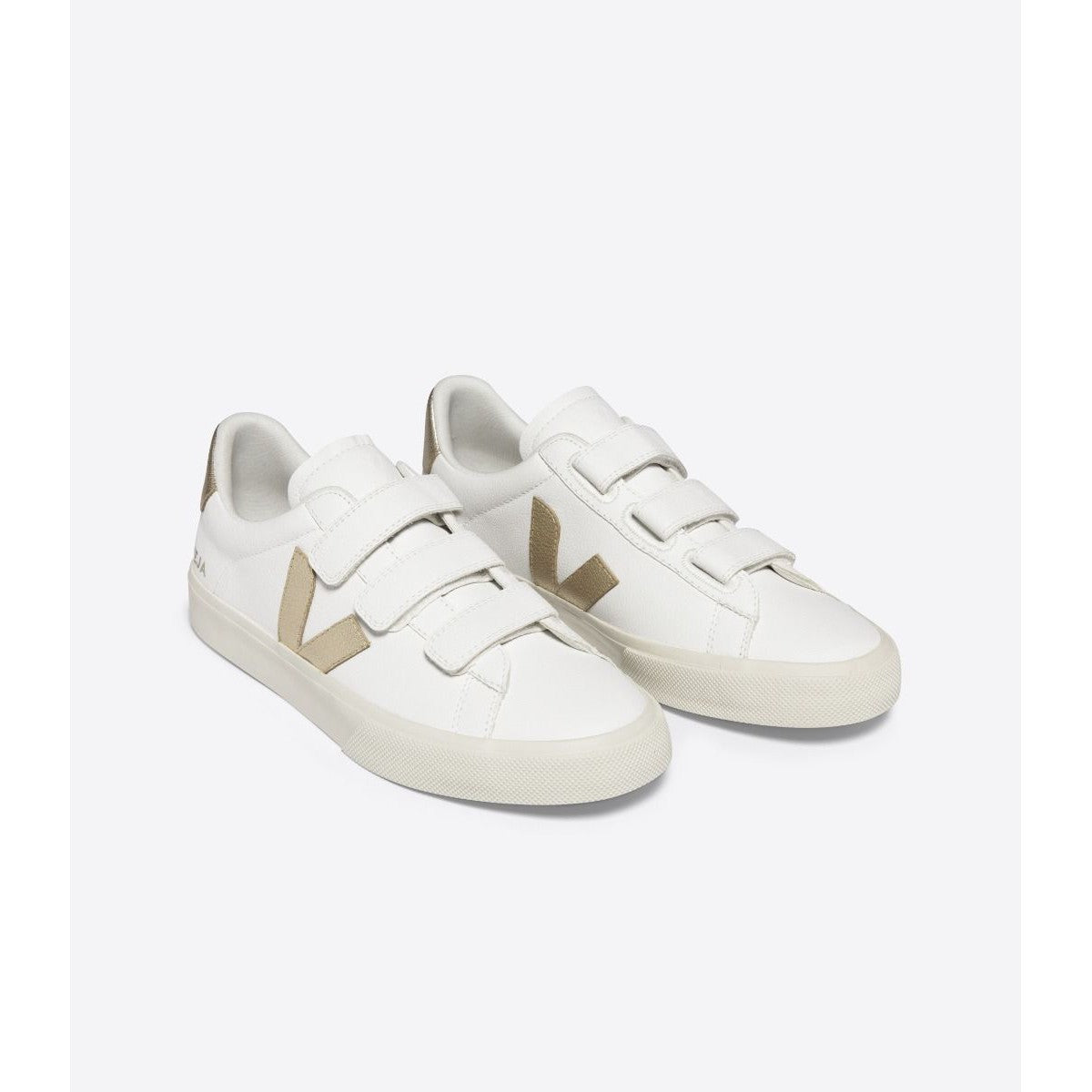 RECIFE LEATHER WHITE PLATINE-LADIES SNEAKERS-VEJA-JB Evans Fashions & Footwear