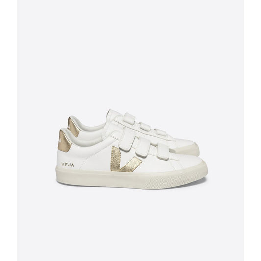 RECIFE LEATHER WHITE PLATINE-LADIES SNEAKERS-VEJA-JB Evans Fashions & Footwear