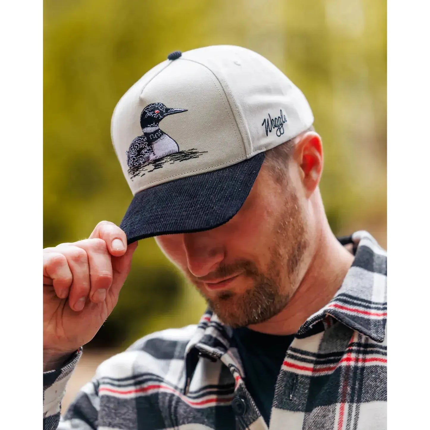 RED EYE CORDUROY BRIM HAT-MENS HATS-WAGGLE-JB Evans Fashions & Footwear