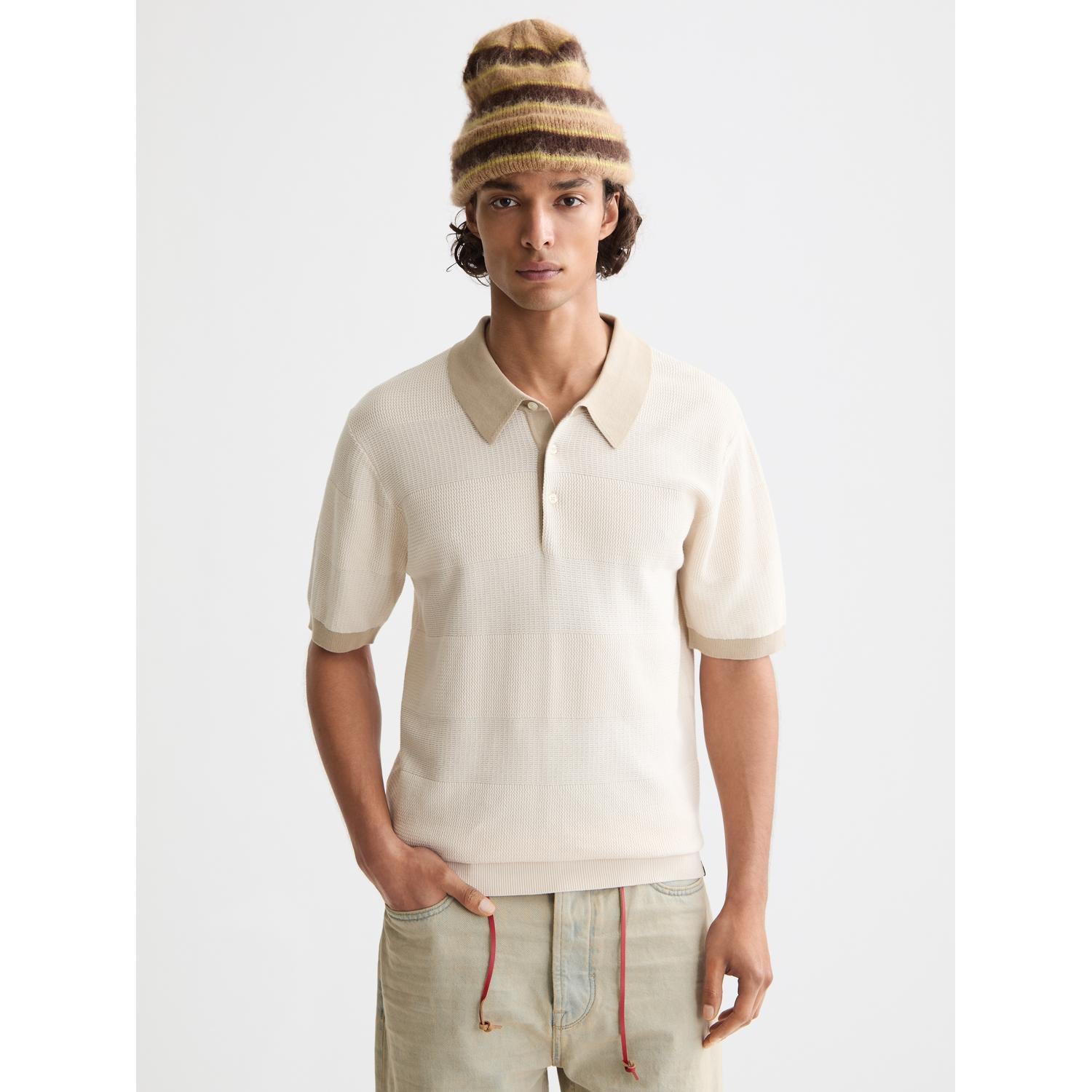 REGULAR FIT KNIT POLO TONO ON TONE-MENS T-SHIRTS & POLO'S-SCOTCH & SODA-JB Evans Fashions & Footwear