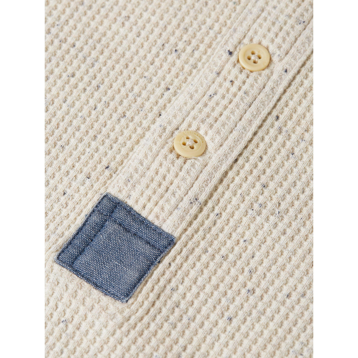 REGULAR FIT MELANGE KNIT HENLEY-MENS T-SHIRTS & POLO'S-SCOTCH & SODA-JB Evans Fashions & Footwear