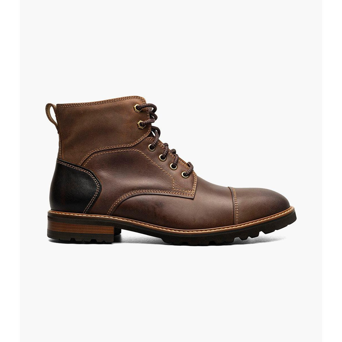 RENEGADE CAP TOE BROWN-MENS BOOTS-FLORSHEIM-JB Evans Fashions & Footwear