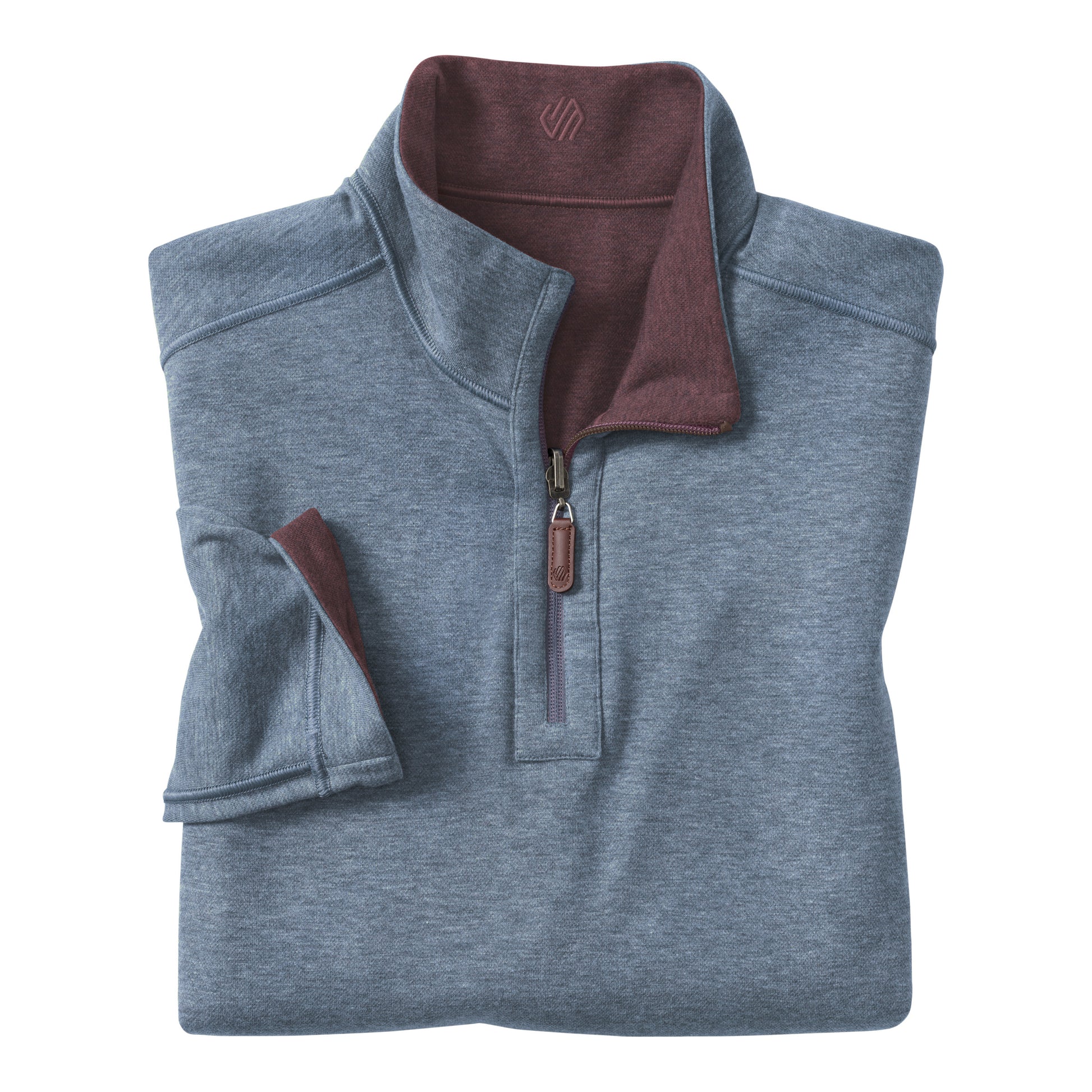 REVERSIBLE QUARTER ZIP-MENS SWEATERS & KNITS-JOHNSTON & MURPHY-JB Evans Fashions & Footwear