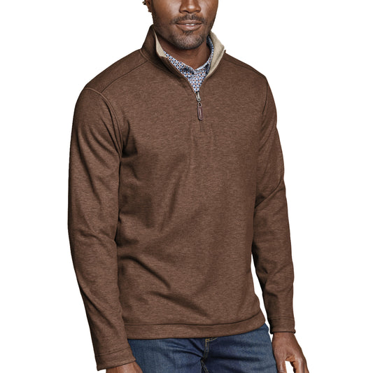 REVERSIBLE QUARTER ZIP-MENS SWEATERS & KNITS-JOHNSTON & MURPHY-JB Evans Fashions & Footwear