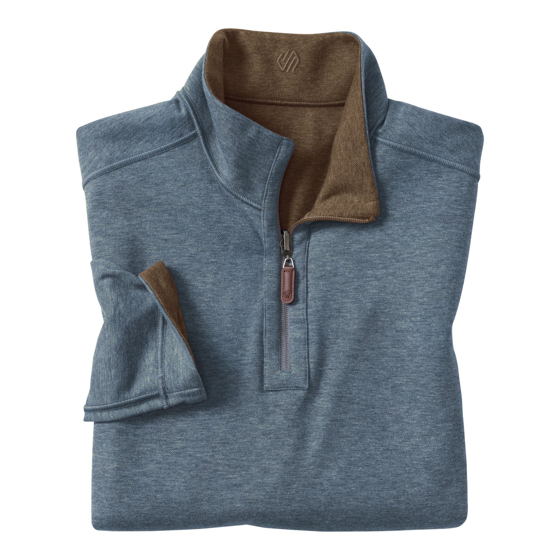 REVERSIBLE SOLID QUARTER ZIP-MENS SWEATERS & KNITS-JOHNSTON & MURPHY-JB Evans Fashions & Footwear