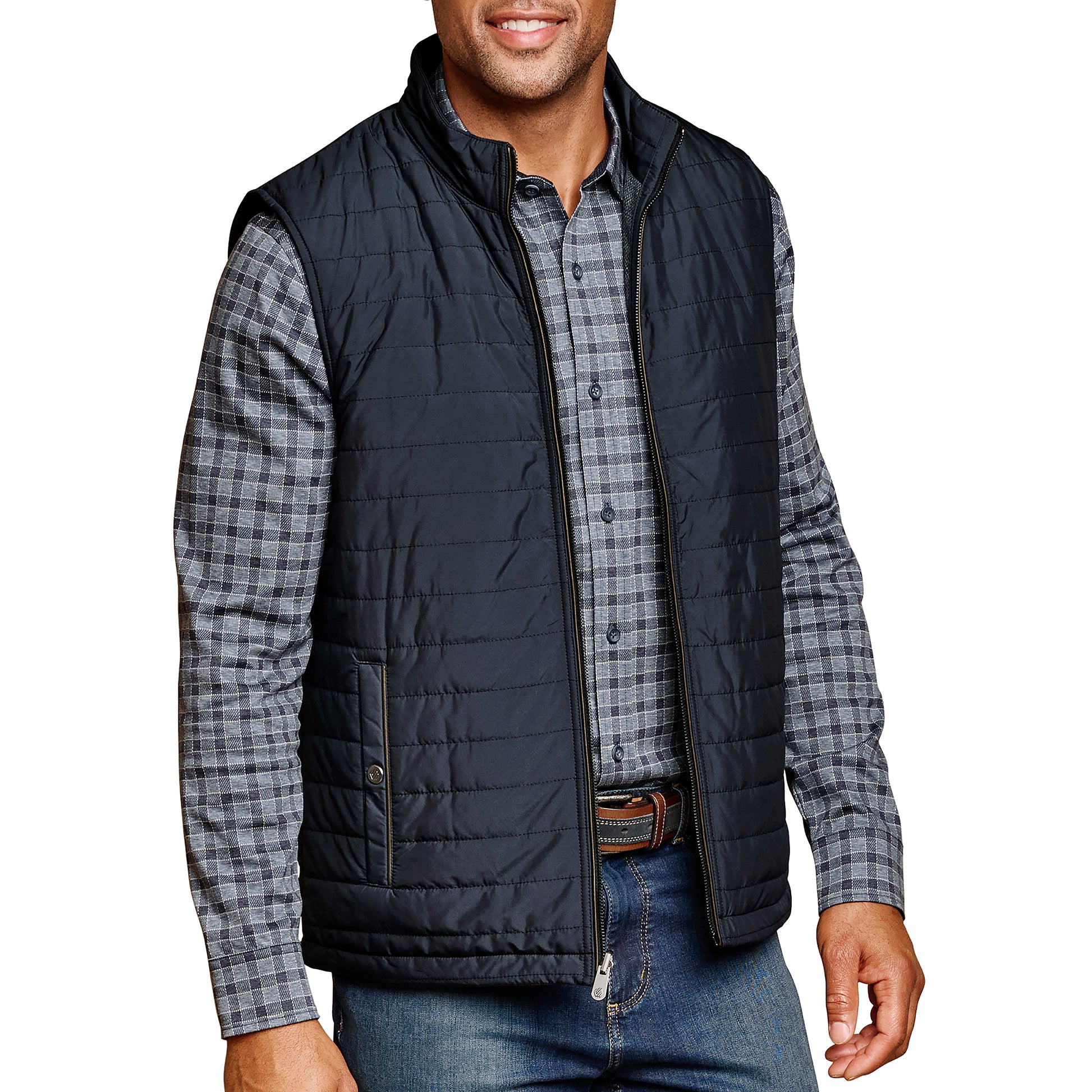 REVERSIBLE VEST-MENS VESTS-JOHNSTON & MURPHY-JB Evans Fashions & Footwear