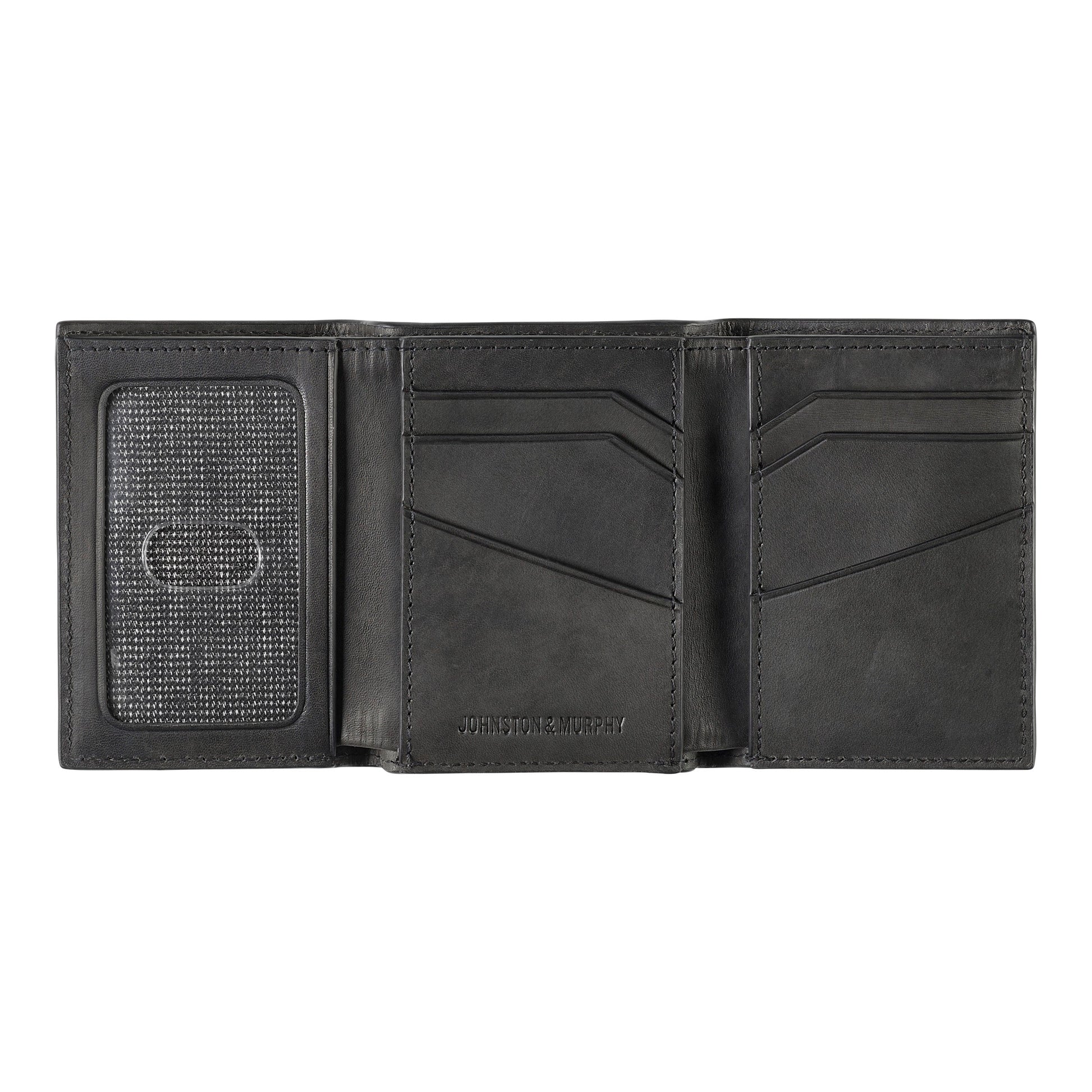 RHODES TRIFOLD WALLET-46-11732-O/SBLK-MENS WALLETS-JOHNSTON & MURPHY-JB Evans Fashions & Footwear