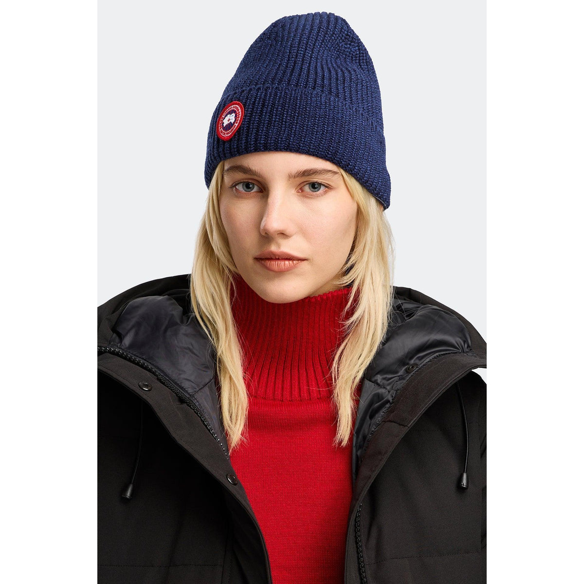 RIB TOQUE NAVY HEATHER-MENS HATS-CANADA GOOSE-JB Evans Fashions & Footwear