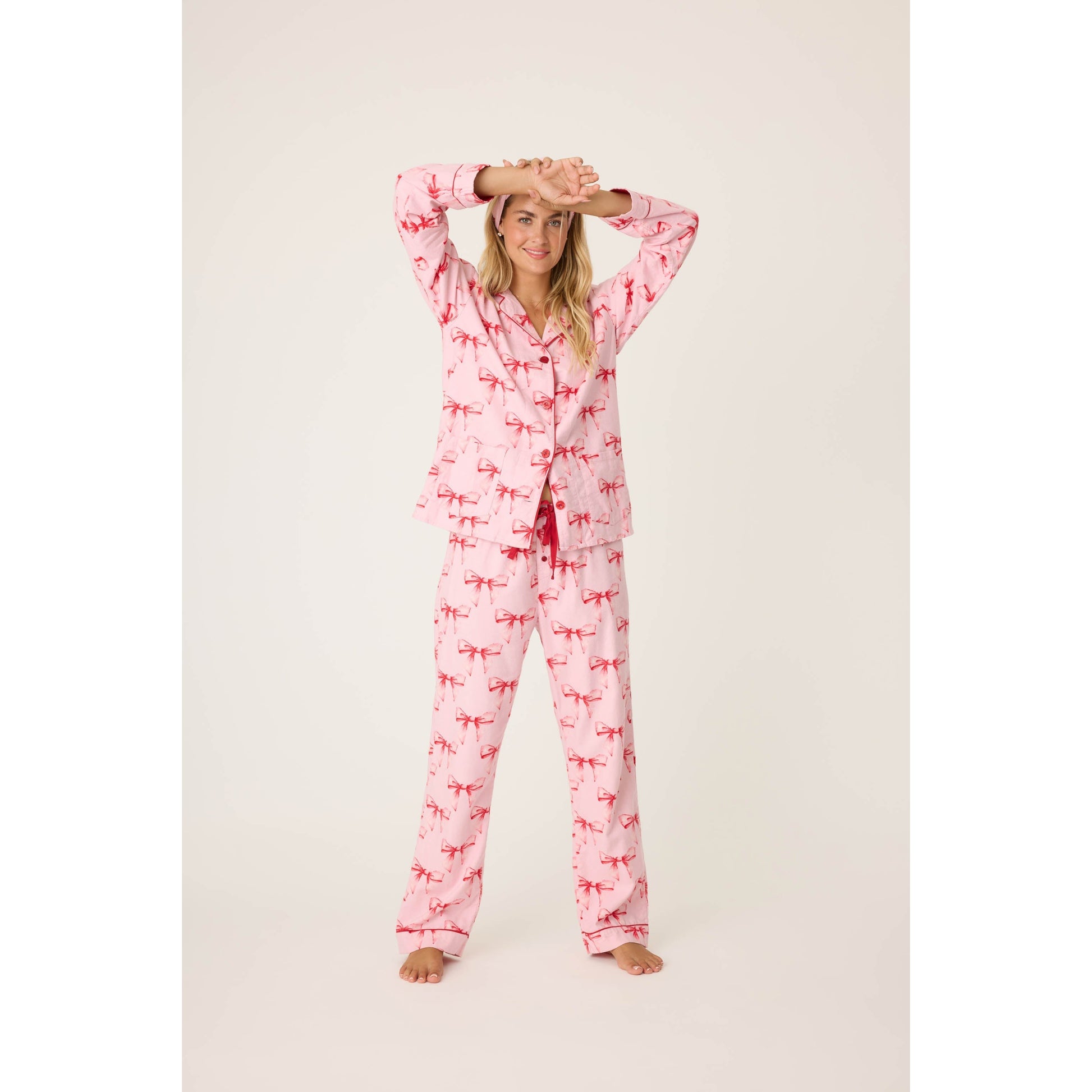 RIBBONS & BOWS PJ SET-LADIES LOUNGE & SLEEPWEAR-PJ SALVAGE-JB Evans Fashions & Footwear