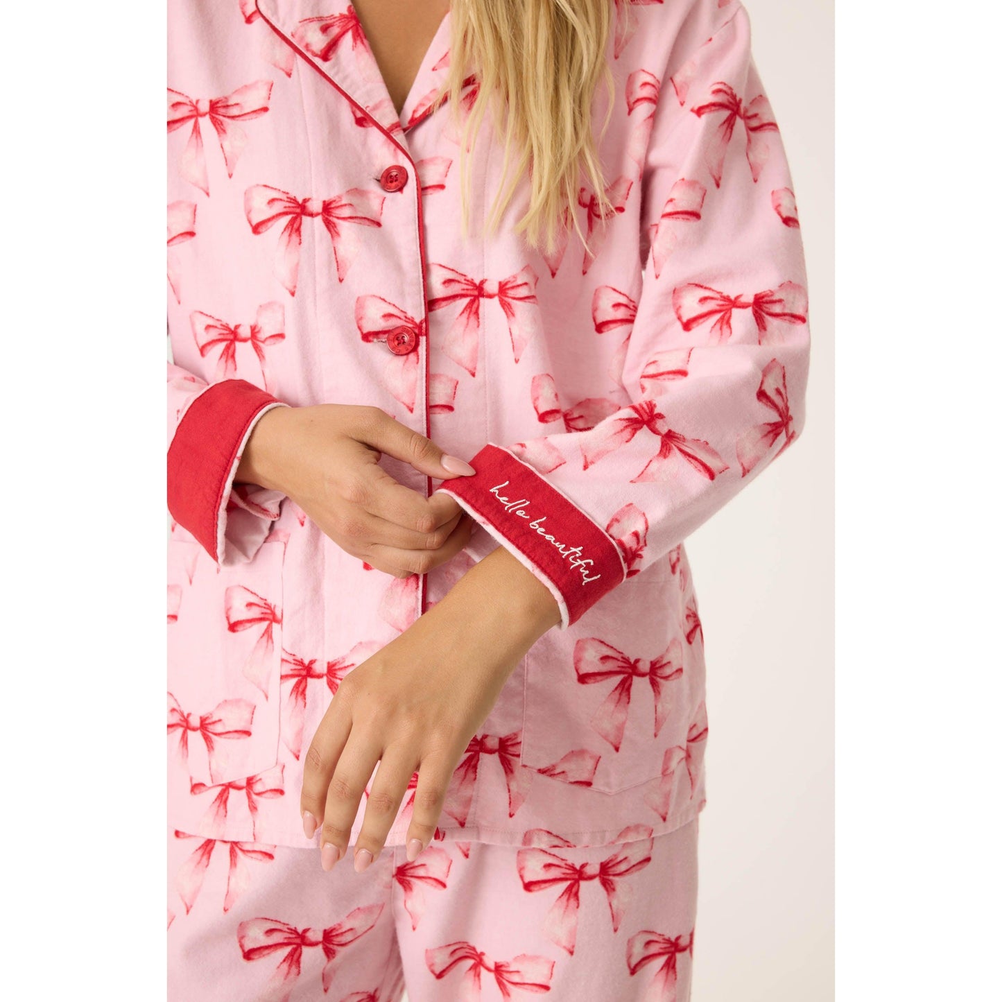 RIBBONS & BOWS PJ SET-LADIES LOUNGE & SLEEPWEAR-PJ SALVAGE-JB Evans Fashions & Footwear