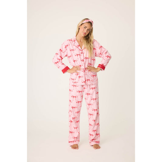 RIBBONS & BOWS PJ SET-LADIES LOUNGE & SLEEPWEAR-PJ SALVAGE-JB Evans Fashions & Footwear