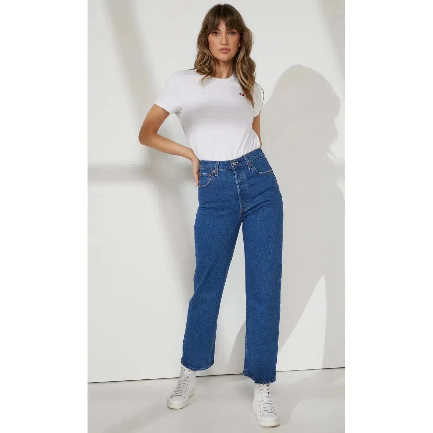 RIBCAGE STRAIGHT ANKLE JAZZ POP-LADIES DENIM-LEVIS-JB Evans Fashions & Footwear