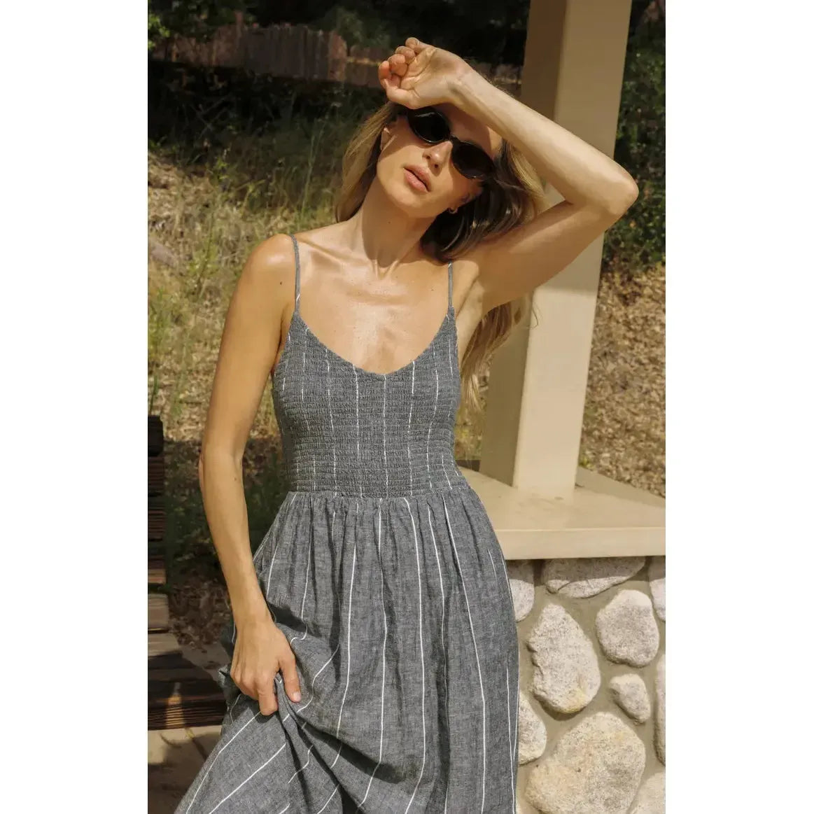 ROMY STRIPED MAXI DRESS-LADIES DRESSES & JUMPERS-Z SUPPLY-JB Evans Fashions & Footwear