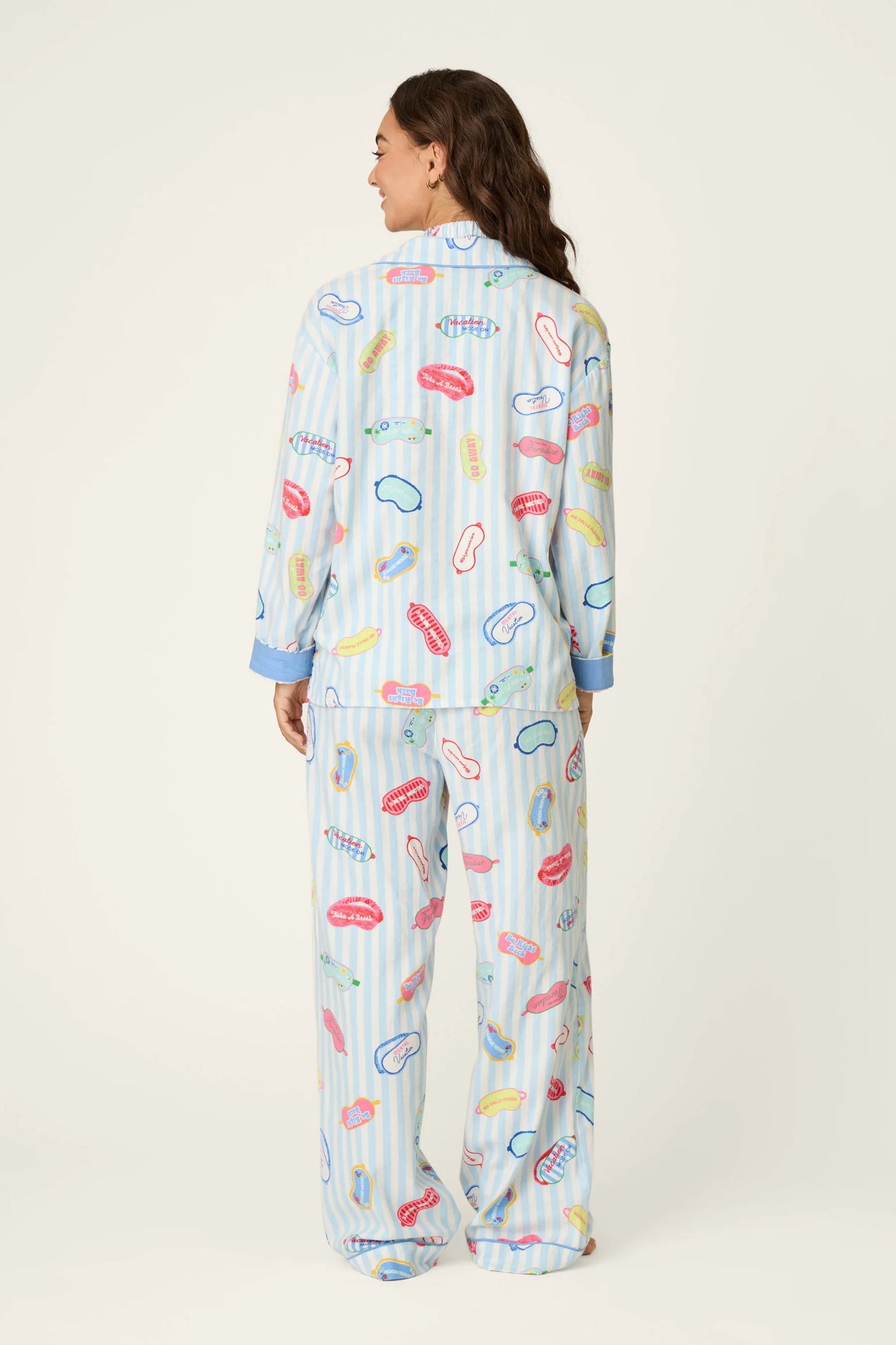 VACATION MODE HERITAGE FLANNEL PJ SET