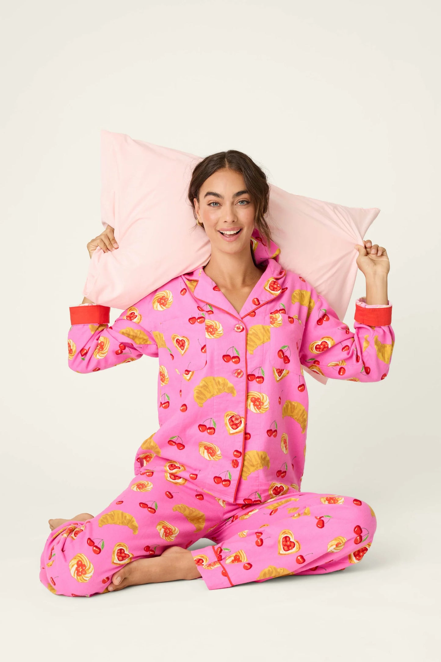 BRUNCH CLUB HERITAGE FLANNEL PJ SET