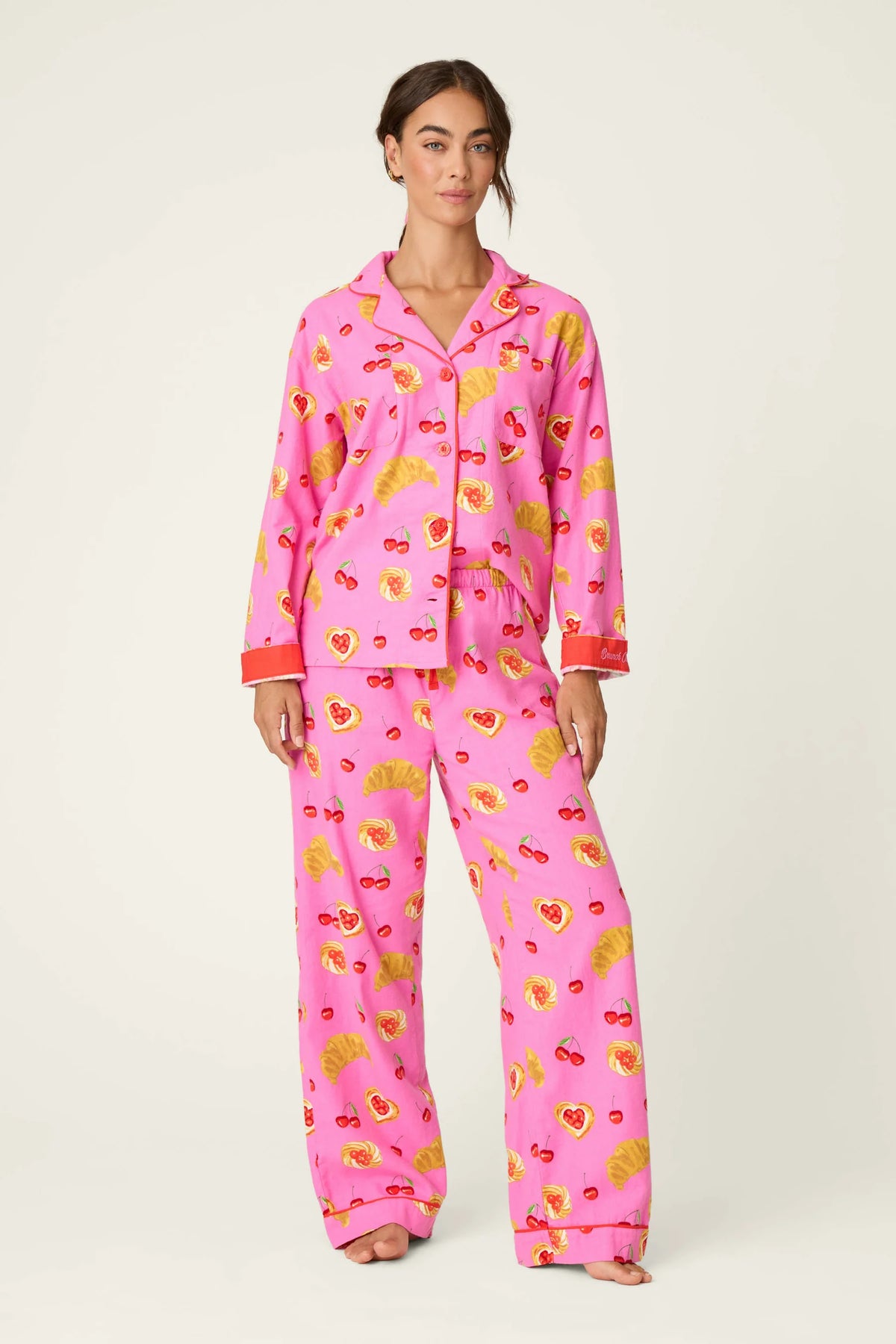 BRUNCH CLUB HERITAGE FLANNEL PJ SET