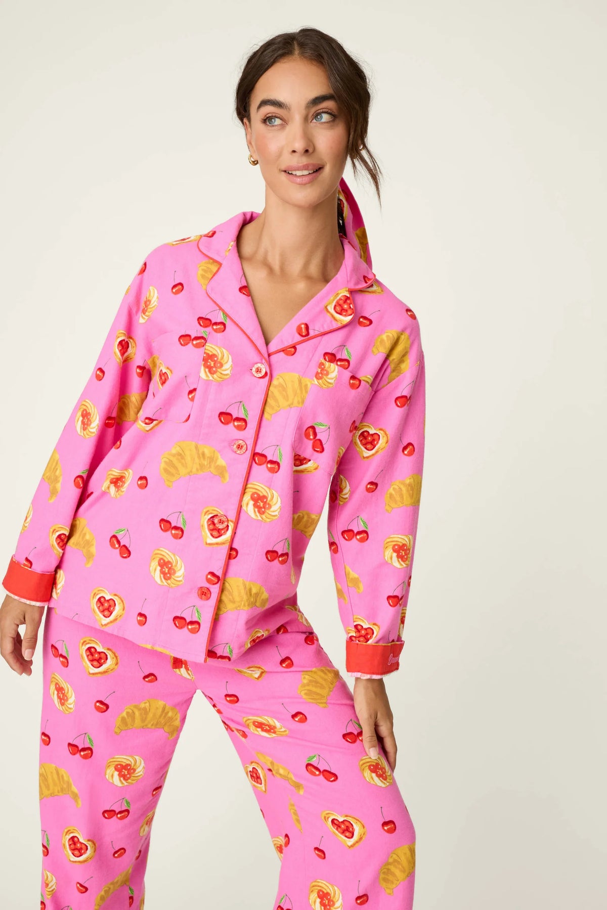 BRUNCH CLUB HERITAGE FLANNEL PJ SET