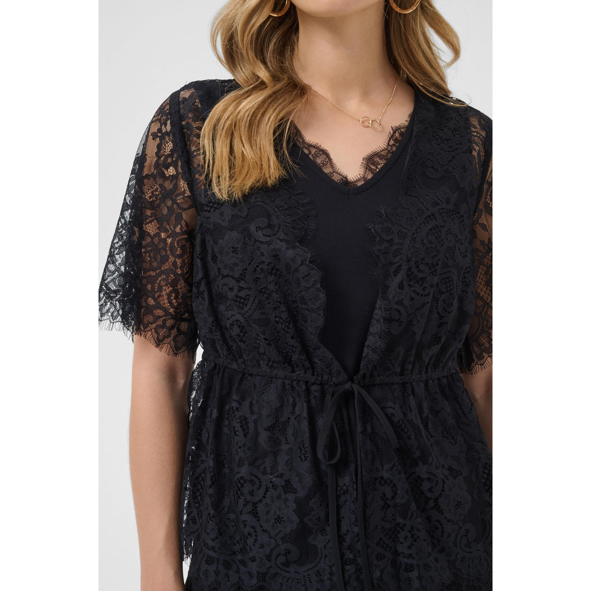 SAFFRON LACE BLOUSE-LADIES TOPS-CREAM-JB Evans Fashions & Footwear