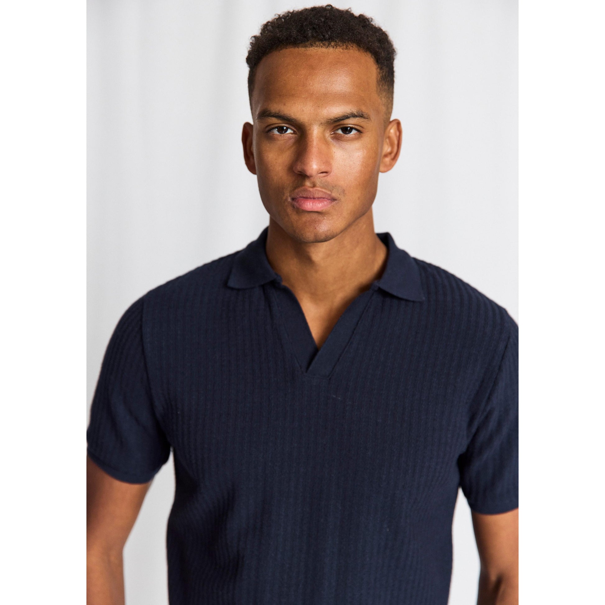 SANTINO BUTTONLESS POLO-MENS T-SHIRTS & POLO'S-BRUUN STENGADE-JB Evans Fashions & Footwear