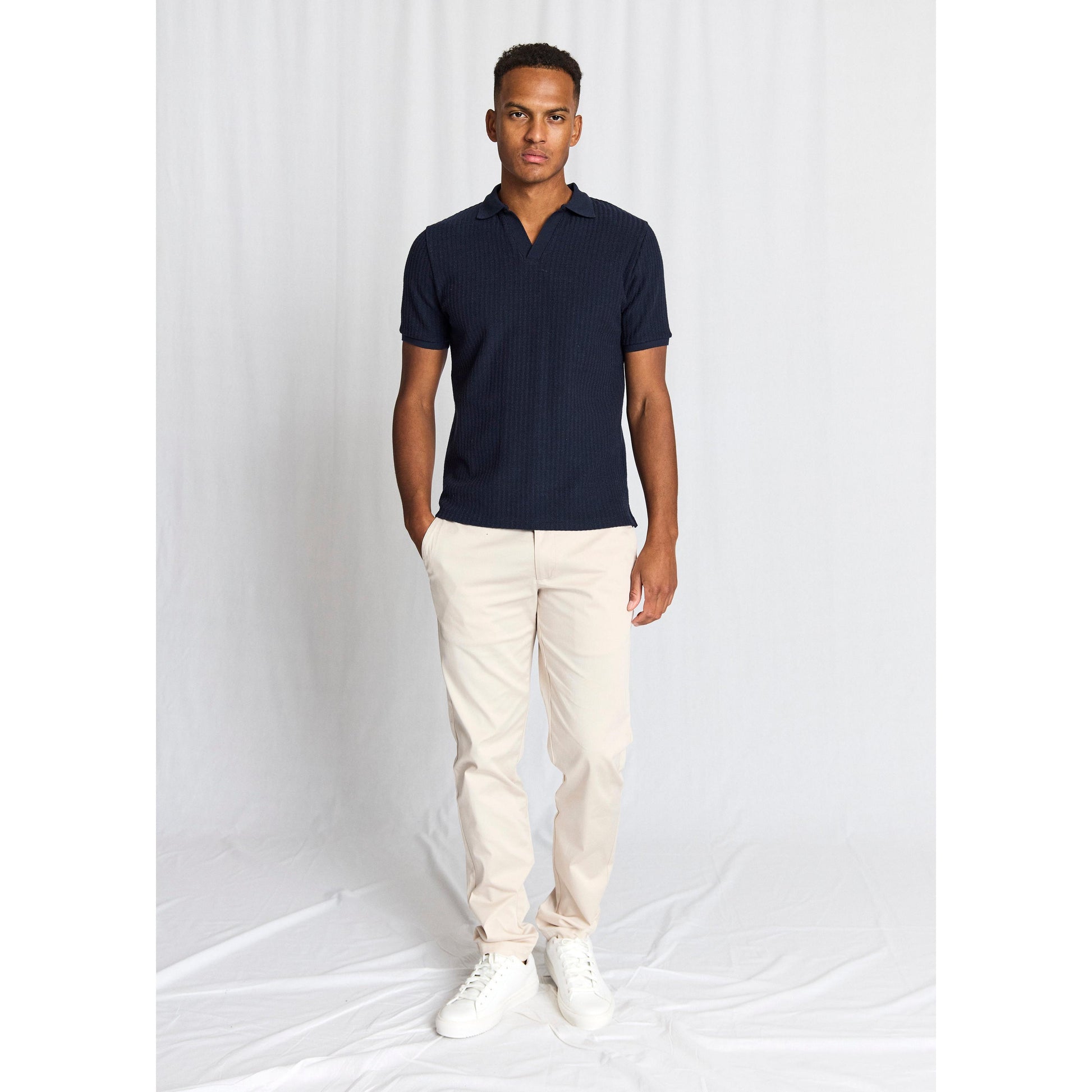 SANTINO BUTTONLESS POLO-MENS T-SHIRTS & POLO'S-BRUUN STENGADE-JB Evans Fashions & Footwear
