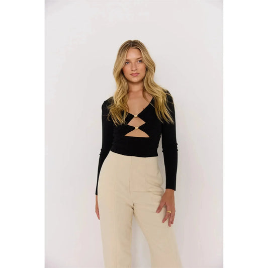 SAYLOR KNIT TOP-LADIES TOPS-MINK PINK-JB Evans Fashions & Footwear