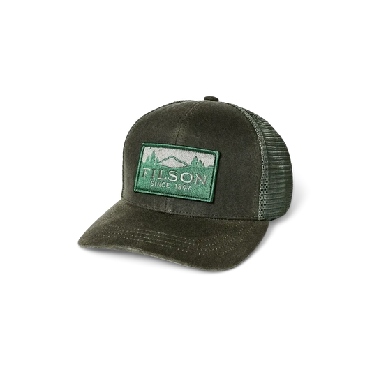 SCENIC WAXED LOGGER MESH CAP-MENS HATS-FILSON-JB Evans Fashions & Footwear