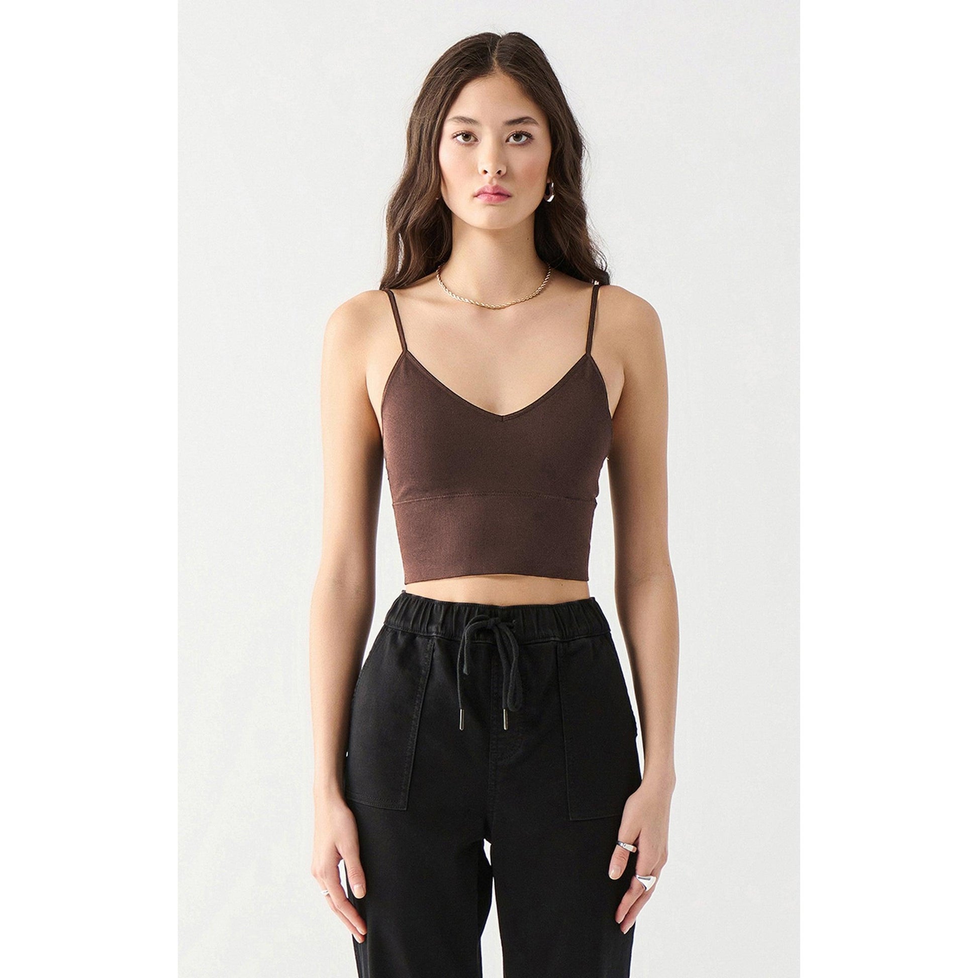 SEAMLESS BRA TOP-LADIES T-SHIRTS & TANKS-DEX-JB Evans Fashions & Footwear