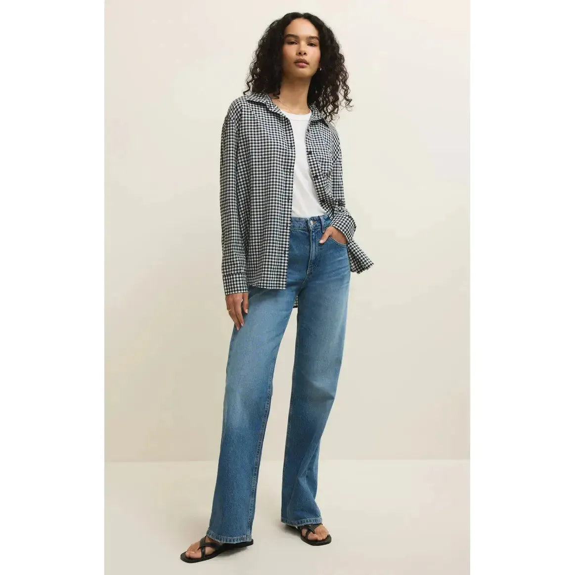 SEAPORT BUTTON UP TOP-LADIES TOPS-Z SUPPLY-JB Evans Fashions & Footwear