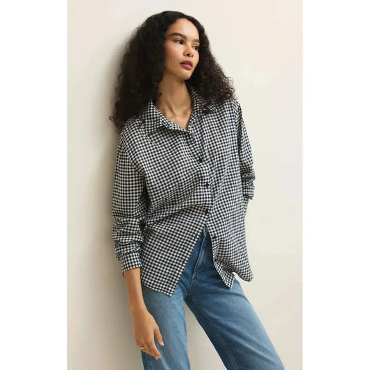 SEAPORT BUTTON UP TOP-LADIES TOPS-Z SUPPLY-JB Evans Fashions & Footwear