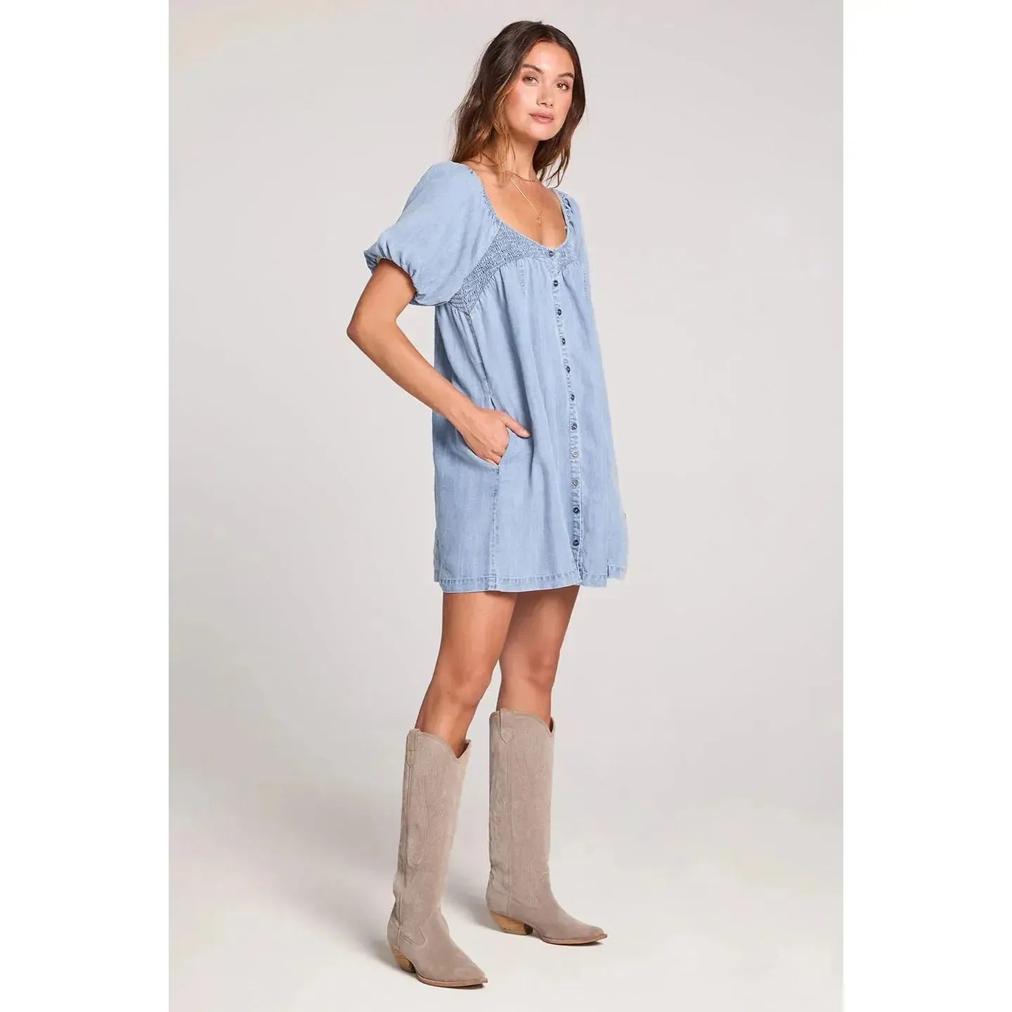 SEYMORE MINI DRESS-LADIES DRESSES & JUMPERS-SALTWATER-JB Evans Fashions & Footwear