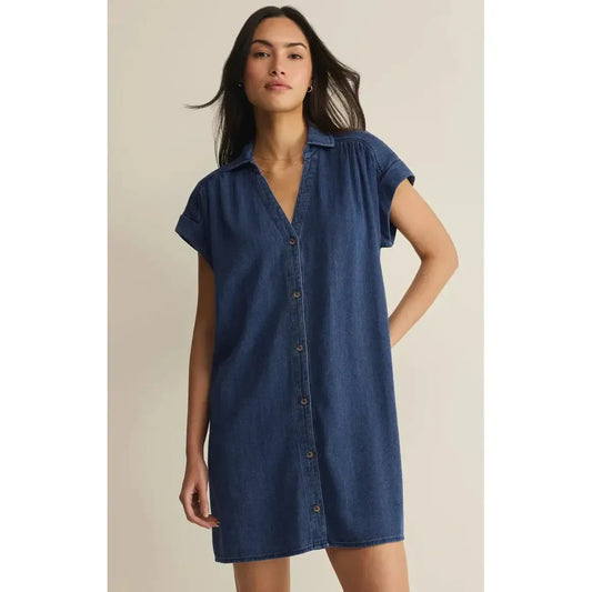 SHELLBOUND TWILL DRESS-LADIES DRESSES & JUMPERS-Z SUPPLY-JB Evans Fashions & Footwear