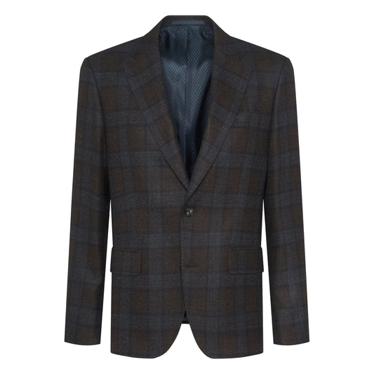 SHERMAN LARGE CHECK-MENS SPORT JACKETS-SAND-JB Evans Fashions & Footwear