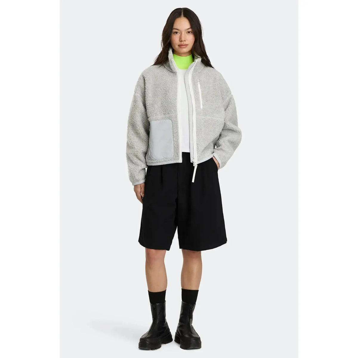 SIMCOE FLEECE JACKET - WD SILVERBIRCH HEATHER-LADIES LIGHTWEIGHT COATS & JACKETS-CANADA GOOSE-JB Evans Fashions & Footwear